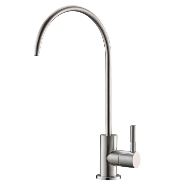 RO faucet, brushed nickel