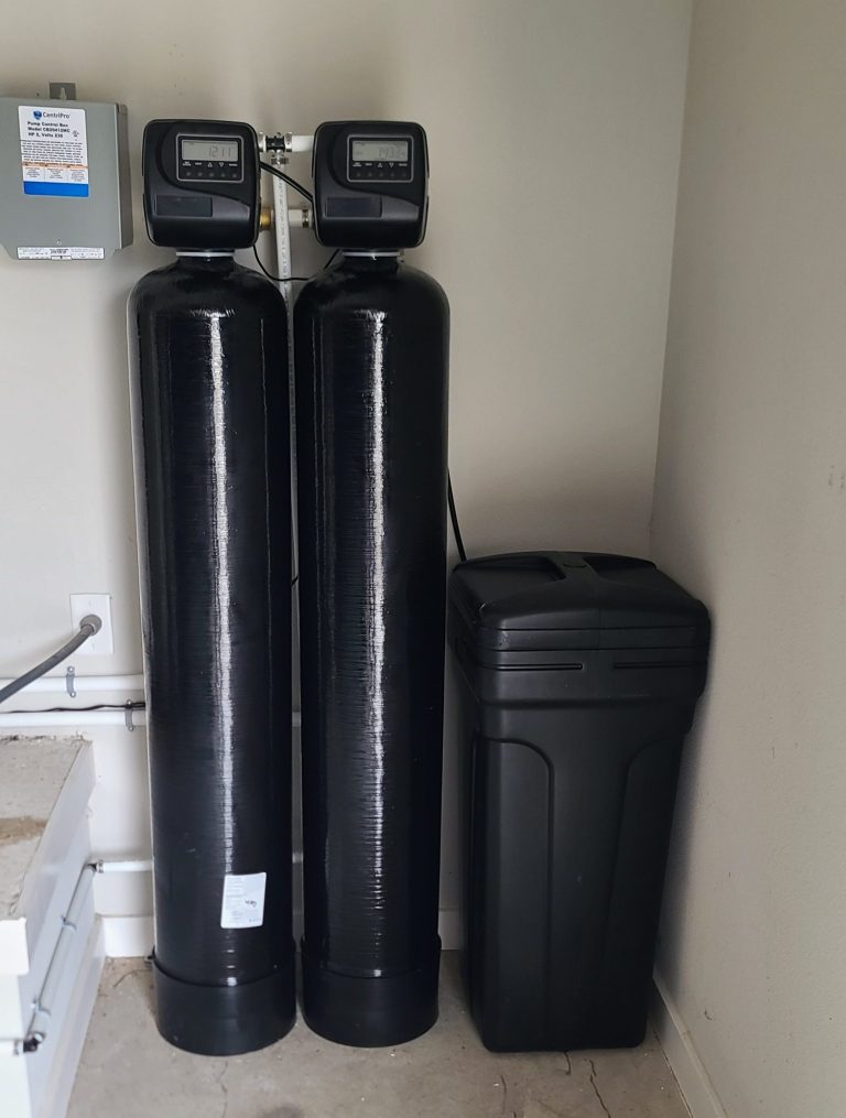 Twin-tank softener system
