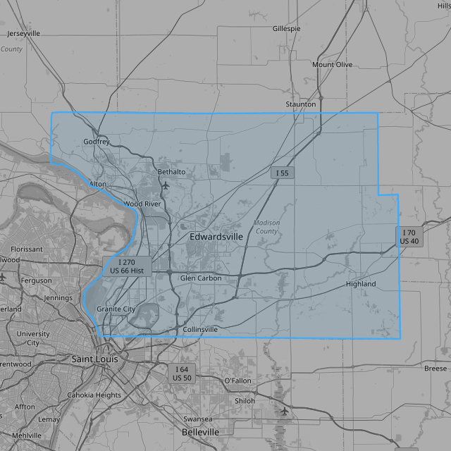 Map of Madison County