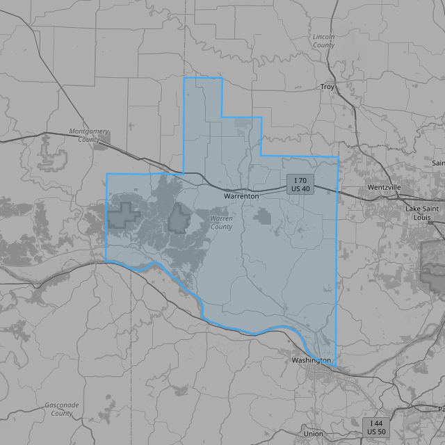 Map of Warren County